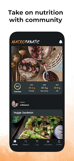 Android application MacroFanatic: Calorie Counter screenshort