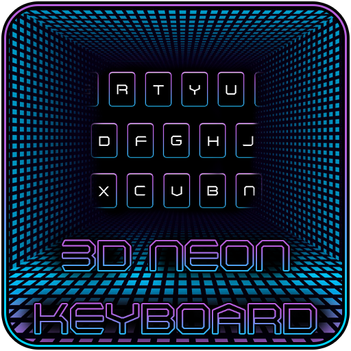 3D Neon Keyboard  Icon