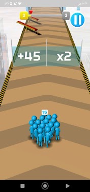 #2. CROWD RUN 3D (Android) By: AMN Studio A