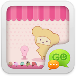 Cover Image of Unduh GO SMS Pro Pink Sweet theme  APK