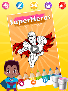 Superhero Coloring Pagesのおすすめ画像1