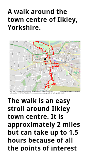 Android application POI3 Ilkley Walk Yorkshire screenshort