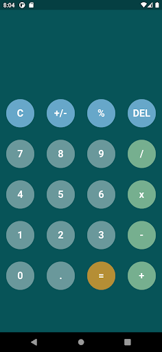 Android application Calculator screenshort