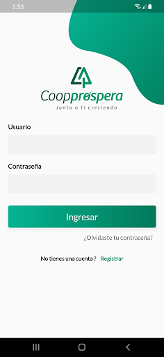 Android application Coopprospera screenshort