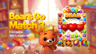 Toy Bear Sweet POP: Match 3 - Screenshot 1