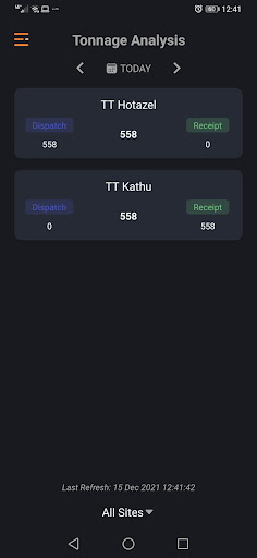 TonTrac Mine 2.0 Screen 2