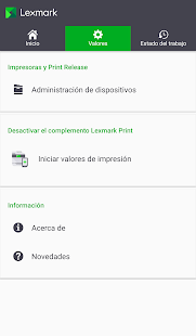 Lexmark Mobile Print Screenshot