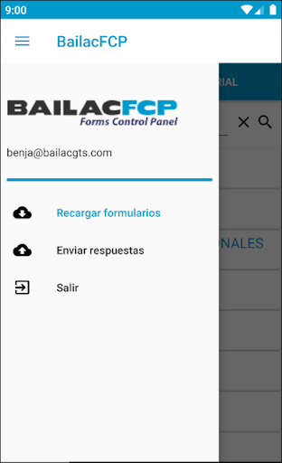 Android application BailacFCP screenshort