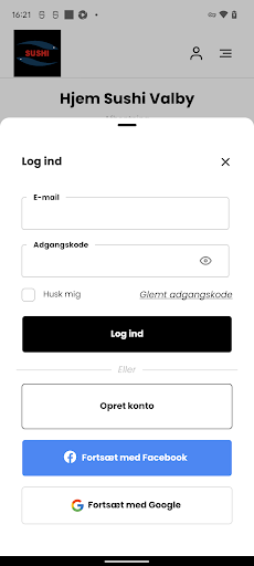 Hjem Sushi Valby Screen 2