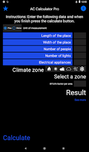 Air conditioner or Heat pump Screenshot