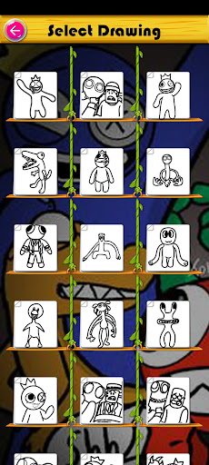 Rainbow fnf Coloring book 2023 Screen 2