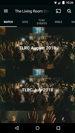 Android application The Living Room Congregation screenshort