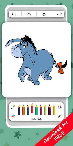 Android application Winnie Coloring Book Game screenshort