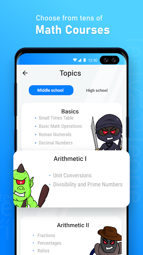 Mathman - Math Tests & Theory Screen 3