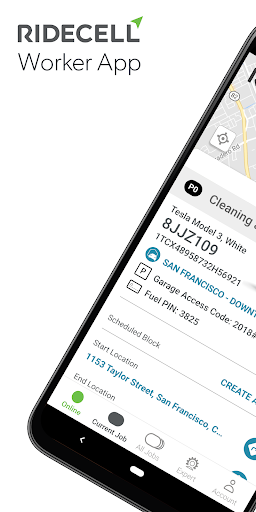 Android application Ridecell Fleet Ops Worker screenshort