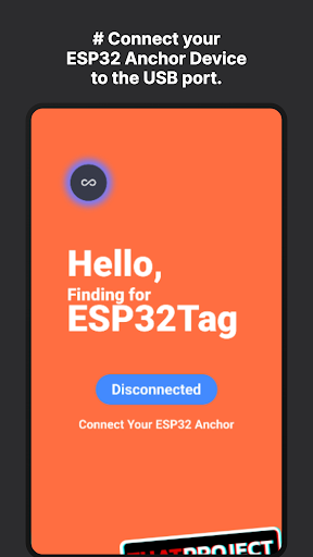 Android application My ESP32Tag (ESP32 + UWB) screenshort