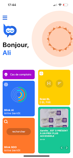 Android application Blink Pharmacie screenshort