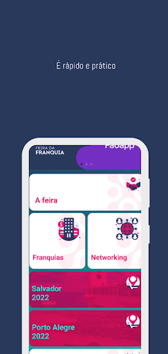 Android application Feira da Franquia screenshort