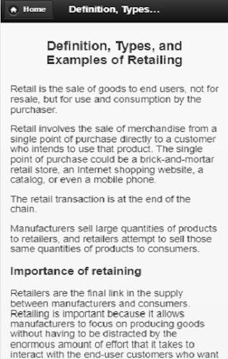 Retail Management
