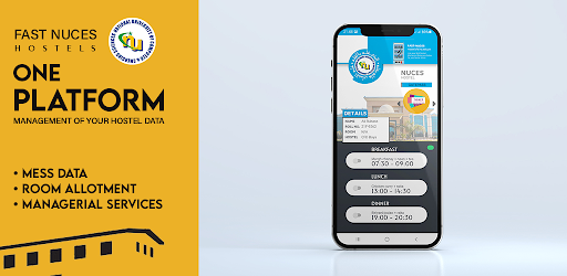 Android application NU Hostels screenshort