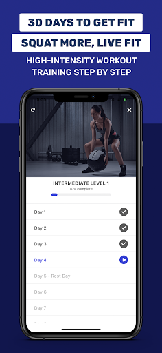 30 Day Squat Challenge Workout App For Tone Leg