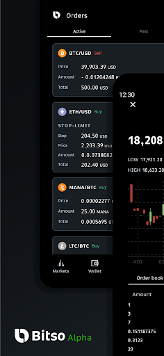 Android application Bitso Alpha Pro screenshort