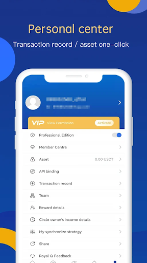 Royal Q App - Auto Trading bot Screen 2