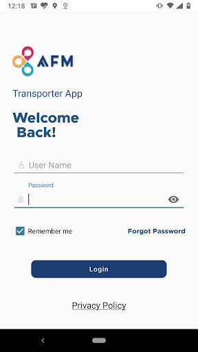 Android application AFM Transporter screenshort