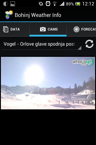 Bohinj Weather Info Screen 2