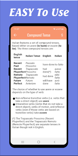 Italian Grammar Screen 3