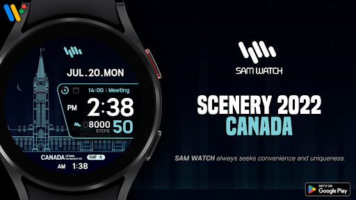 Android application SamWatch Scenery 2022 Canada screenshort