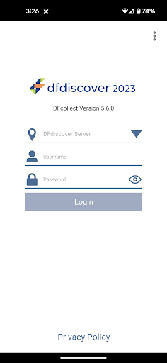 Android application DFcollect screenshort