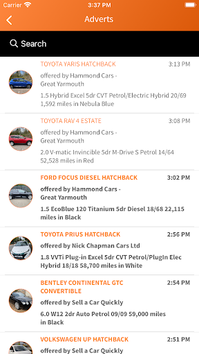 Cartotrade Mobile Screen 2