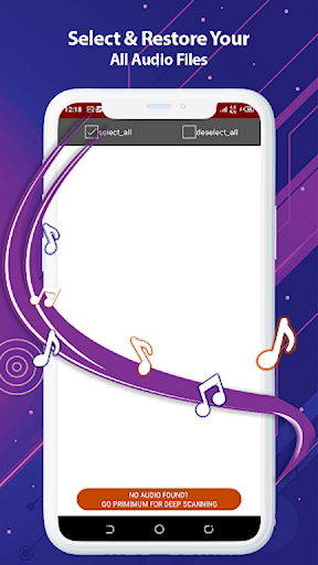 Audio recovery Screen 3