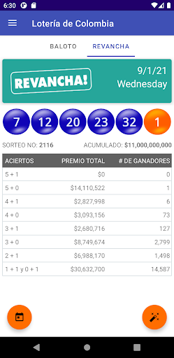 lotería de Colombia Predicción Screen 3