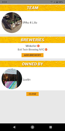 Fantasy Beer League Screen 2