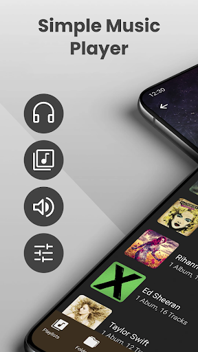 Android application Simple Music Player screenshort