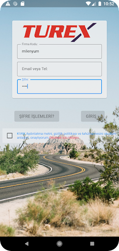 Android application Turex Yolcu screenshort