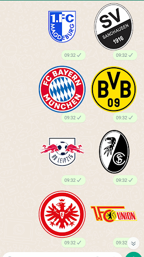 German Football Stickers Screen 2