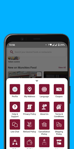 Munchies - Food Delivery Screen 3