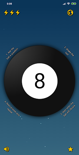 Android application Magic 8 Ball screenshort