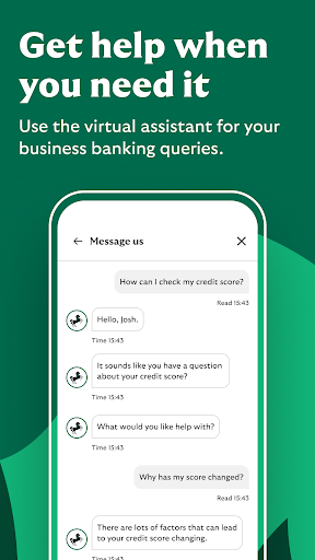 Screenshot of Lloyds Business Banking app