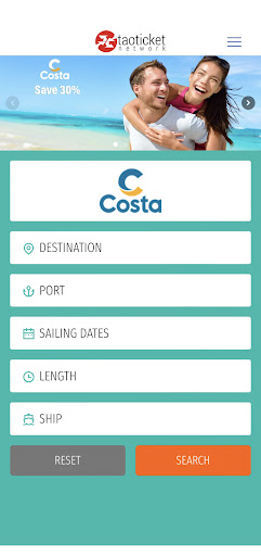 Android application Ticketcosta screenshort