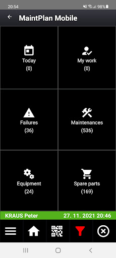 Android application MaintPlan CMMS / Maintenance screenshort