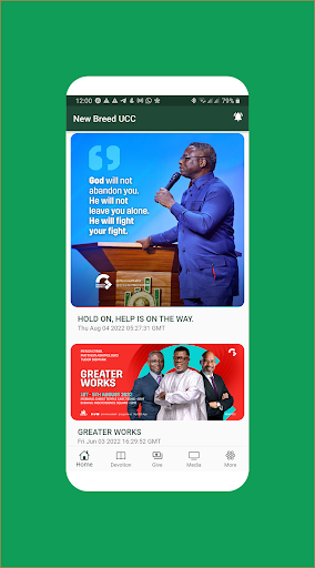 Android application New Breed UCC screenshort