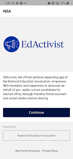 Android application EdActivist screenshort
