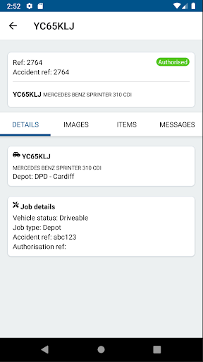 Android application Helios Repairer App screenshort