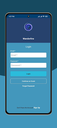 Android application Wanderlinx screenshort