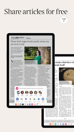 Screenshot of The Times and Sunday Times
