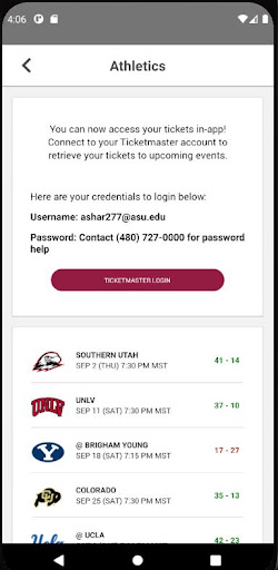 Android application Arizona State University screenshort